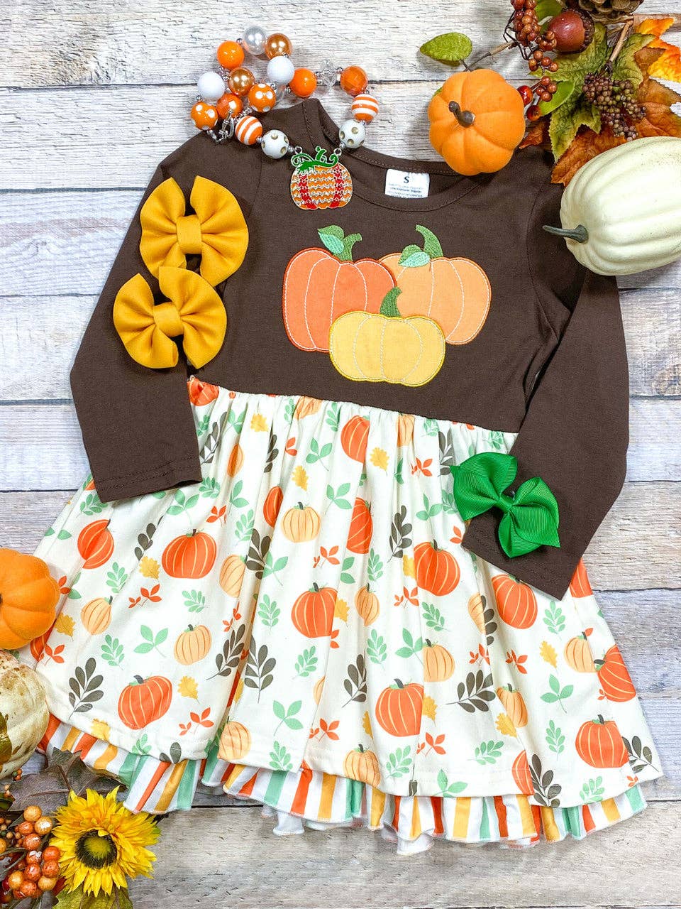 Pumpkin Party Layered Dress