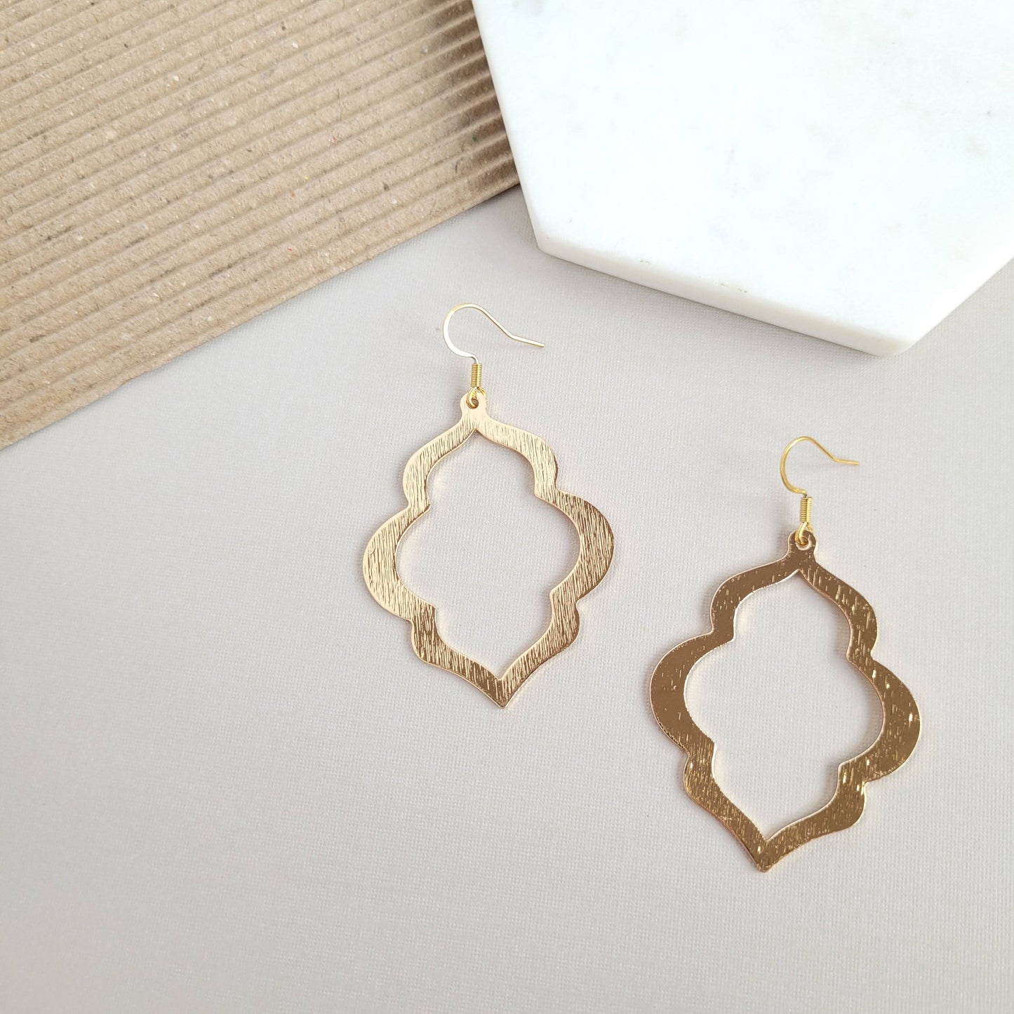 Talia Earrings - Gold / Brass Lightweight Earring