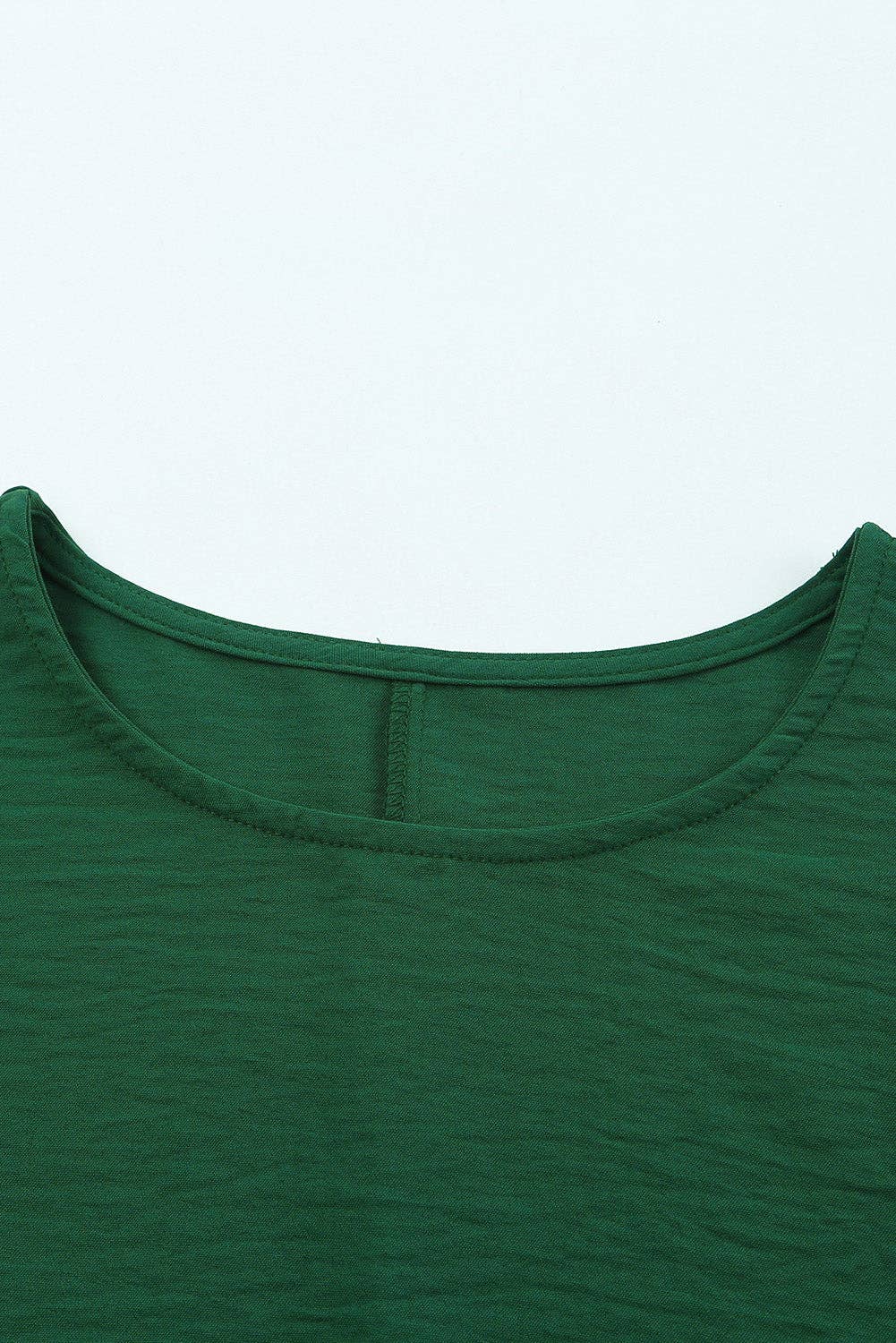 Smocked Wrist Shift Top - Green