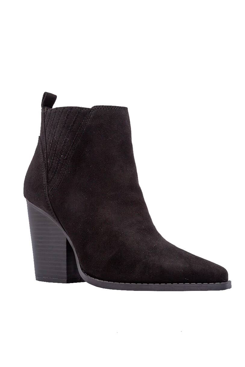 SLAY POINTED-TOE BLOCK-HEELED CHELSEA BOOTS