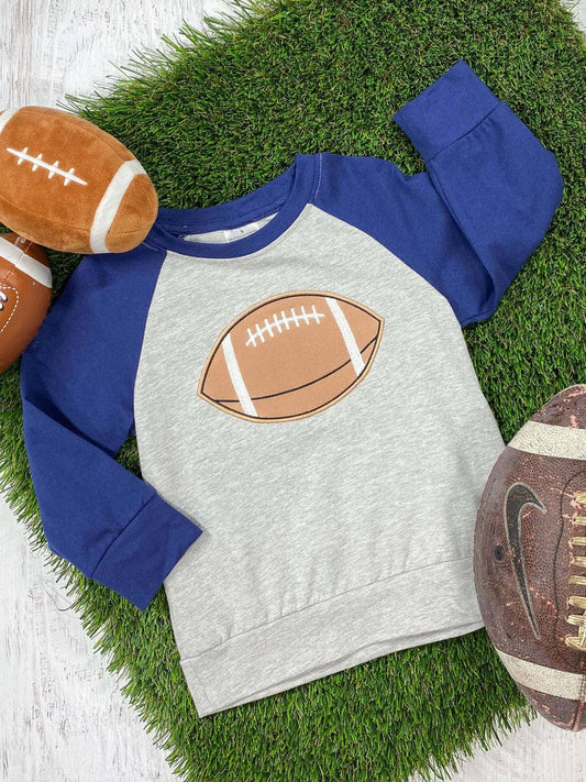 Boys Football Applique Top