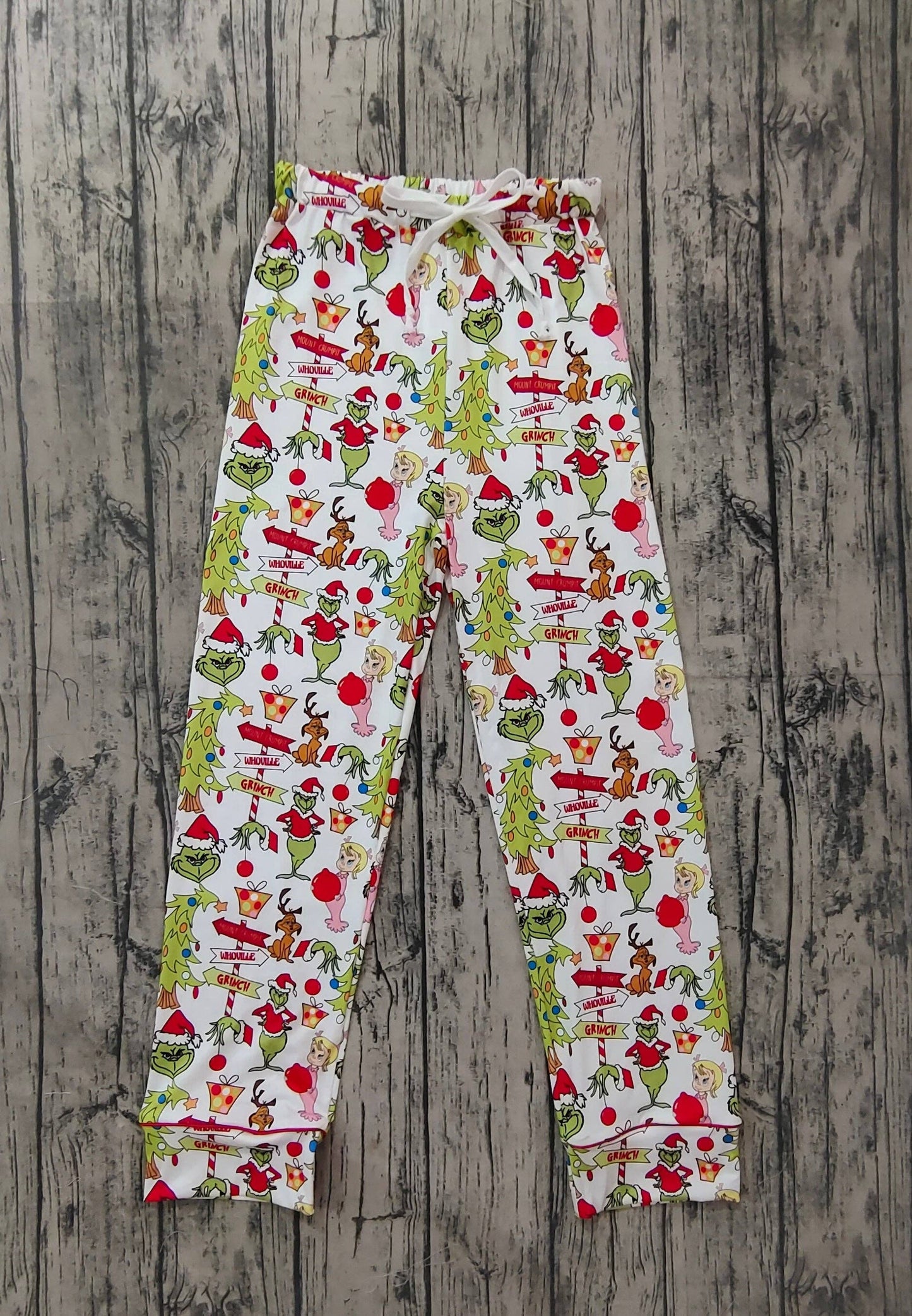 Women Christmas Grinch Pajama Pants