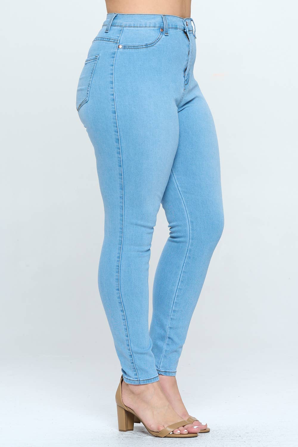 Plus Size High Waisted Skinny Jean Super Stretch