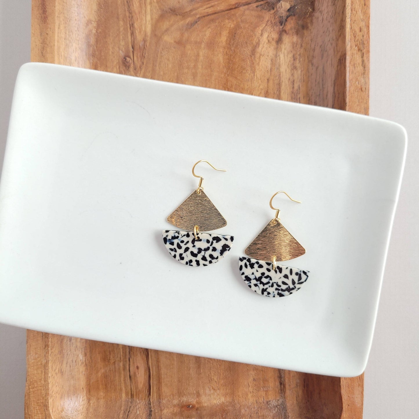 Ava Earrings - Black Dot / Fall Earrings