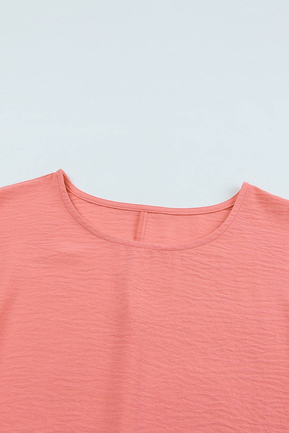 Smocked Wrist Shift Top - Pink