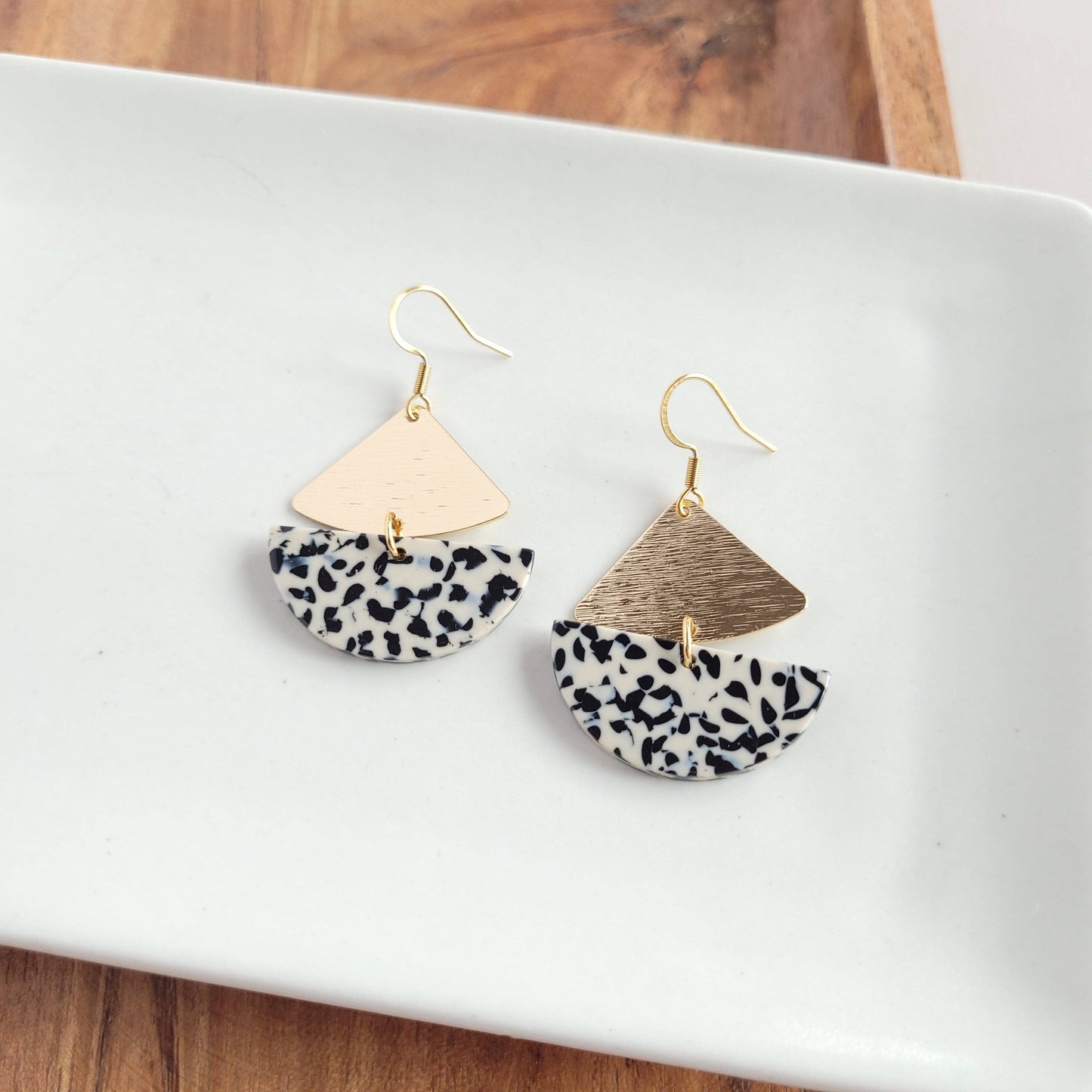 Ava Earrings - Black Dot / Fall Earrings