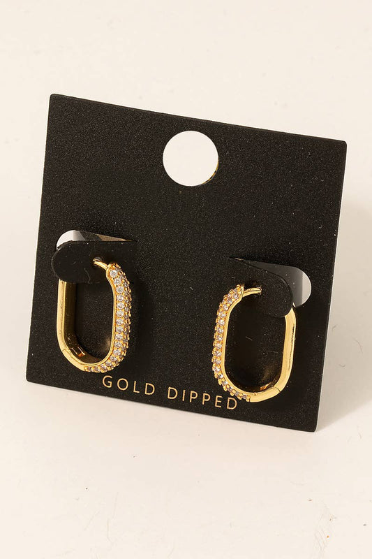 Oval Hoop Earrings