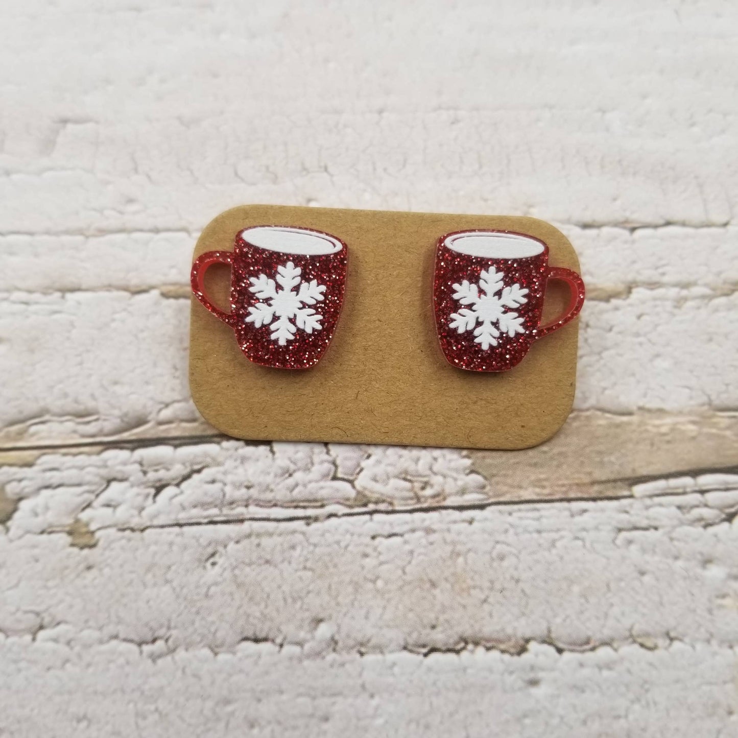 Acrylic Christmas Stud Earrings