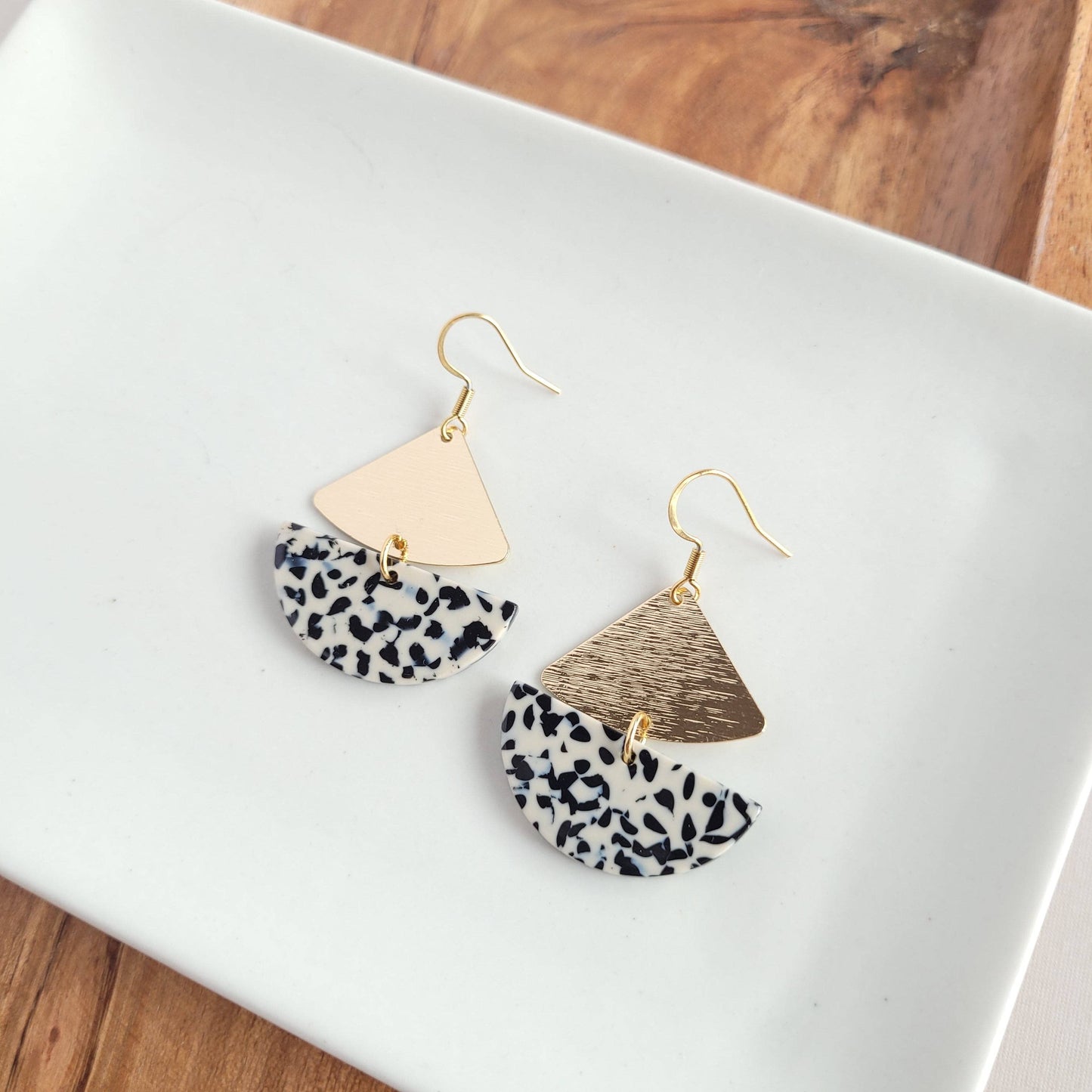 Ava Earrings - Black Dot / Fall Earrings