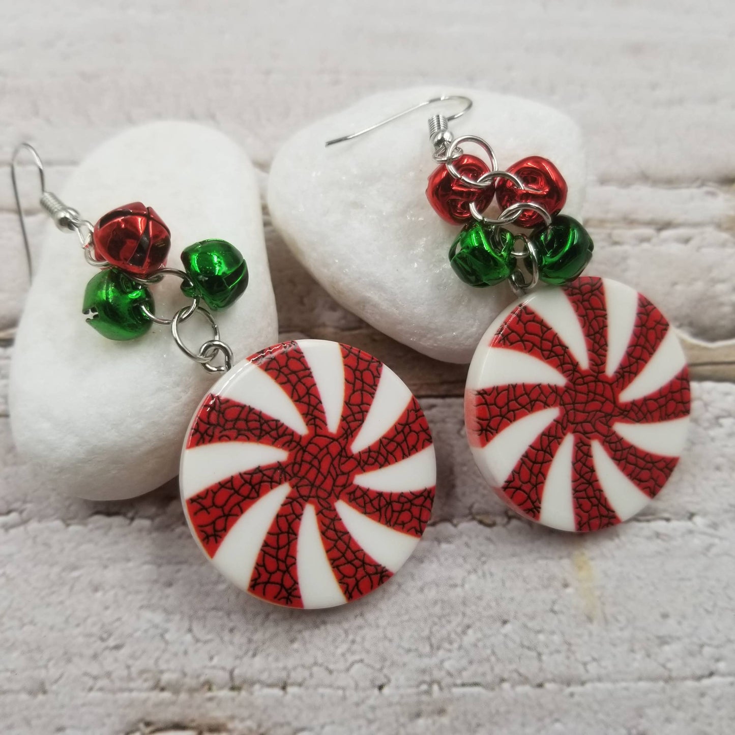 Peppermint Christmas Earrings