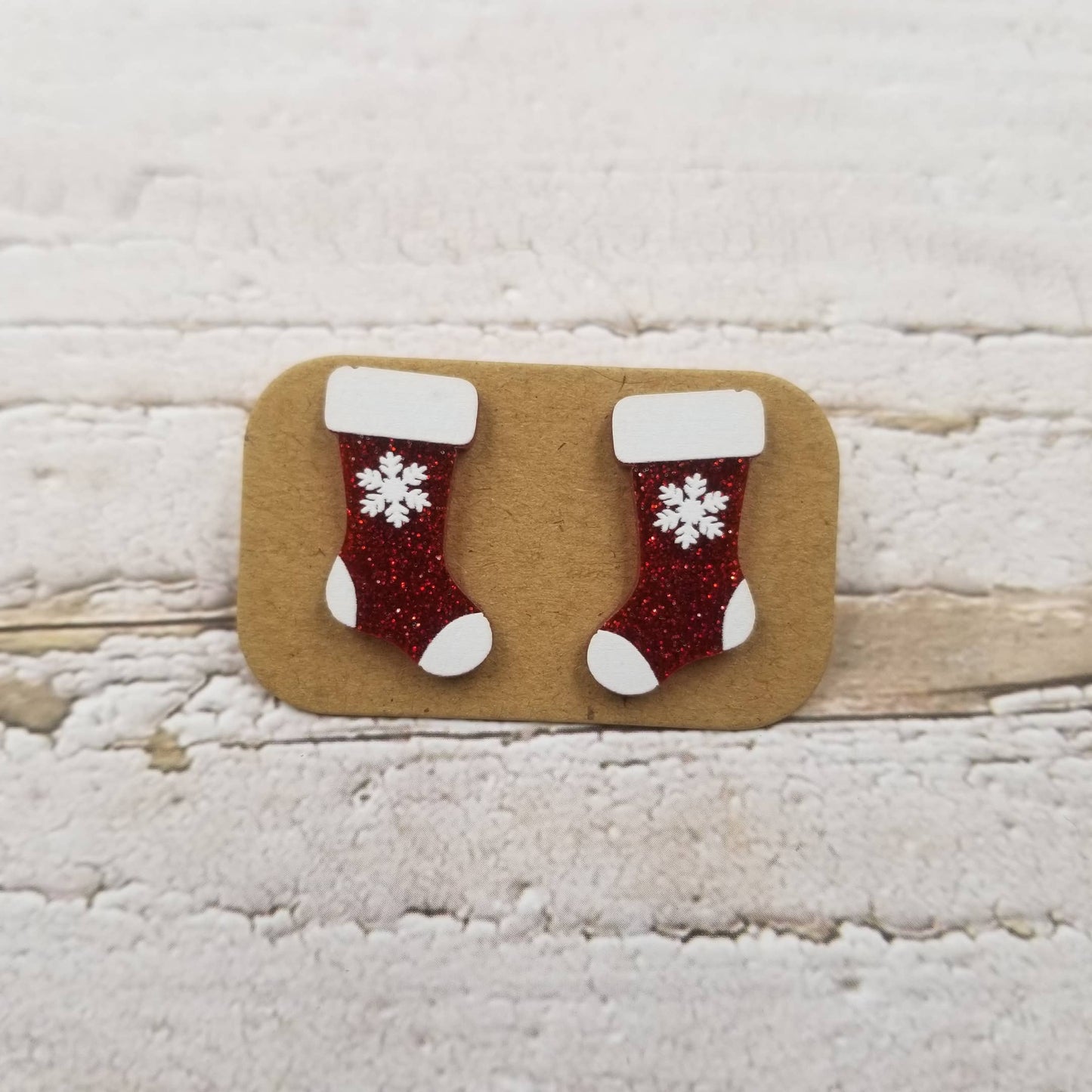 Acrylic Christmas Stud Earrings