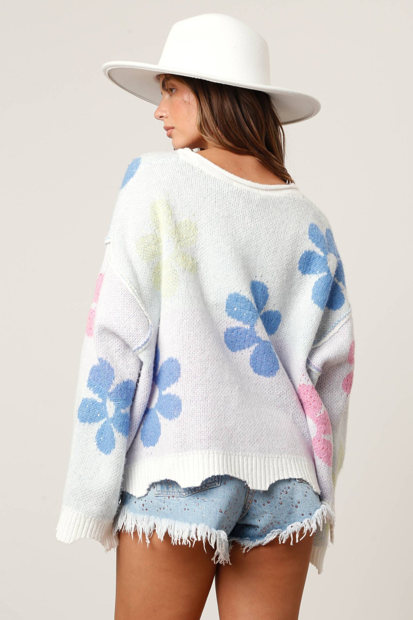 Flower Pullover Sweater