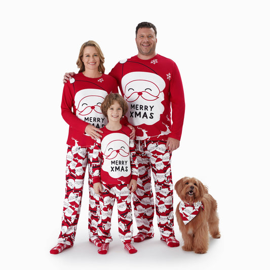 Christmas Family Matching Big Santa Pajama Set