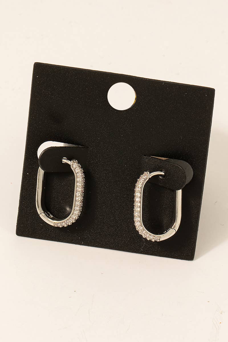 Oval Hoop Earrings