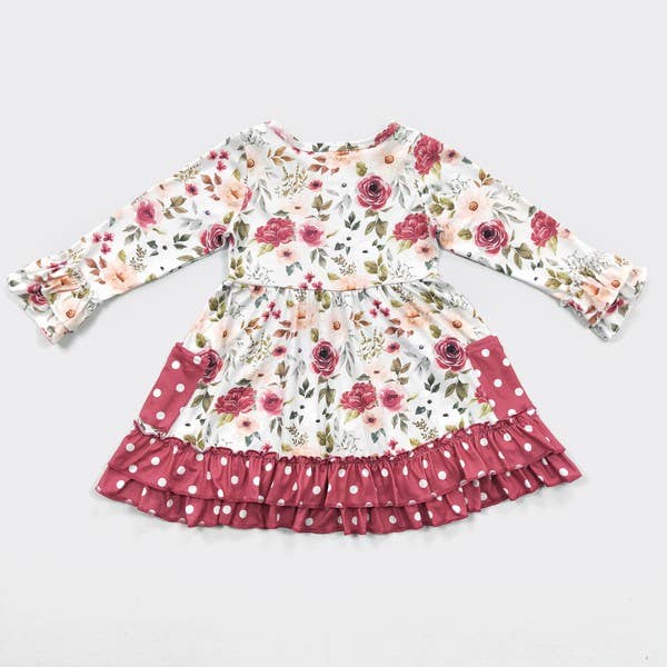 Girls Scarlet Rose Dress