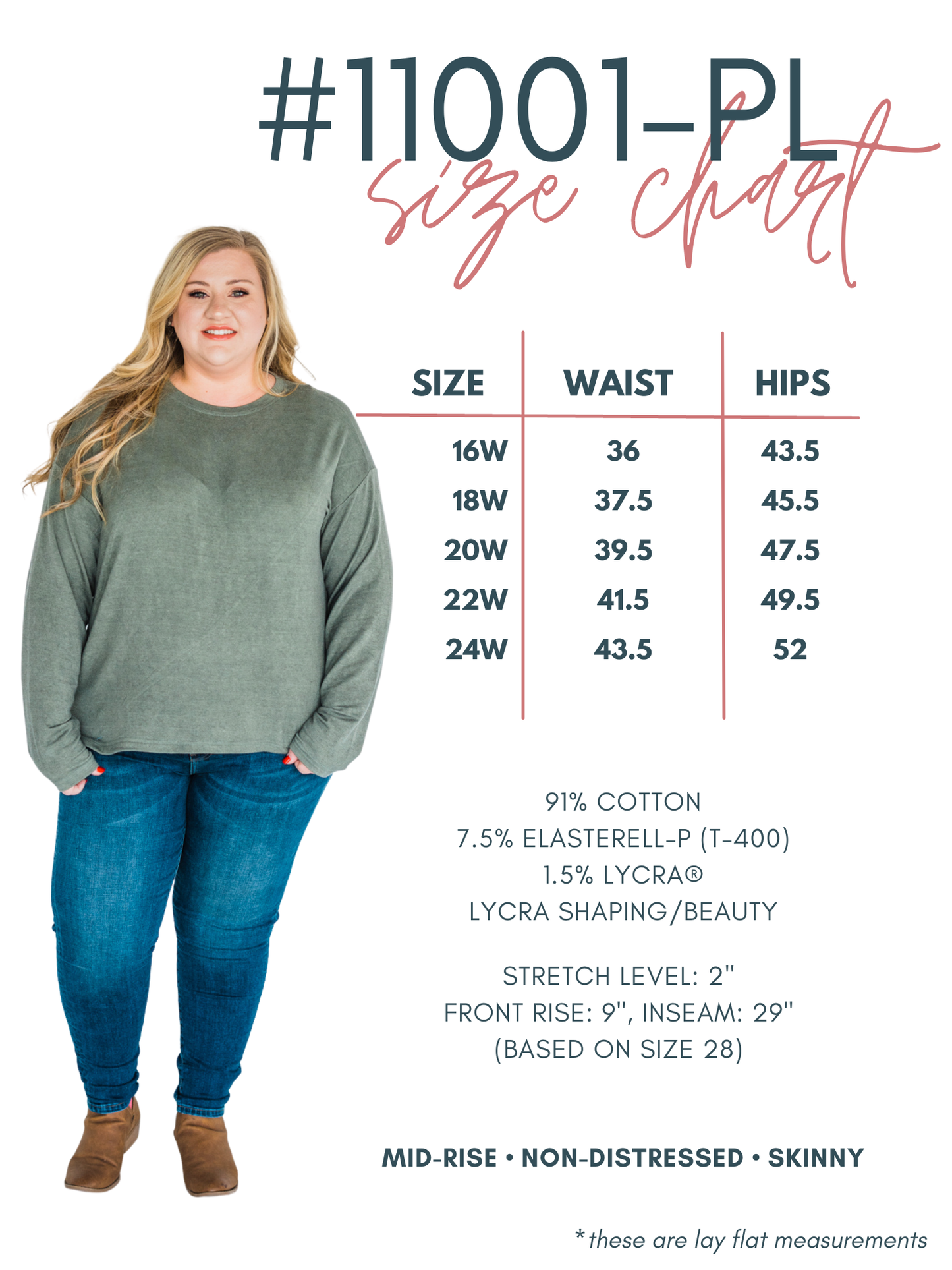 Plus Size Non-Distressed Skinny Jean