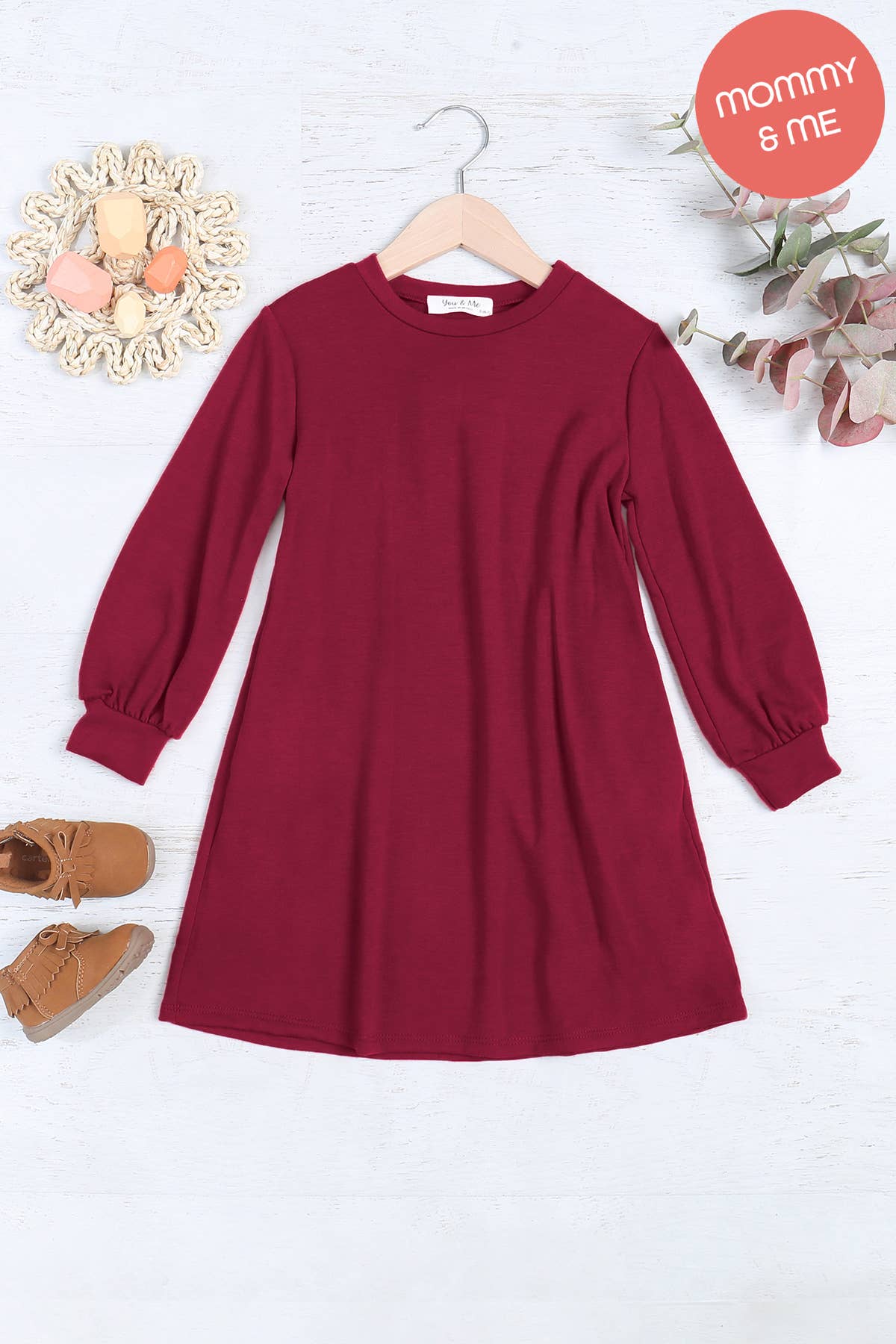 Long Sleeve Puff Dress