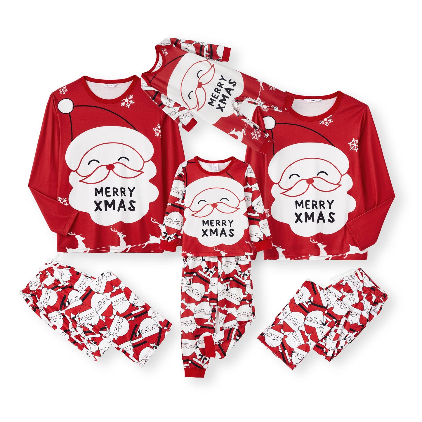 Christmas Family Matching Big Santa Pajama Set