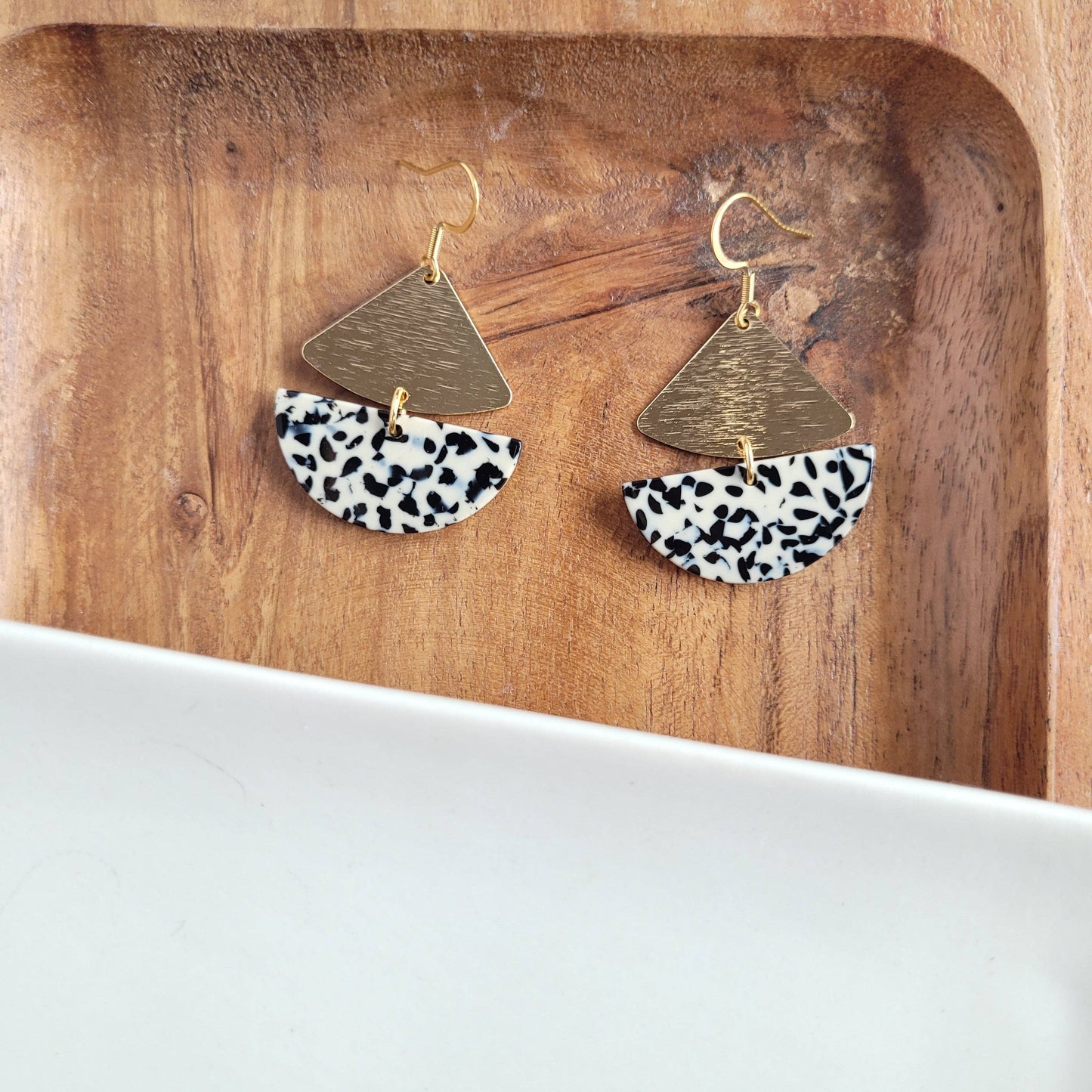 Ava Earrings - Black Dot / Fall Earrings