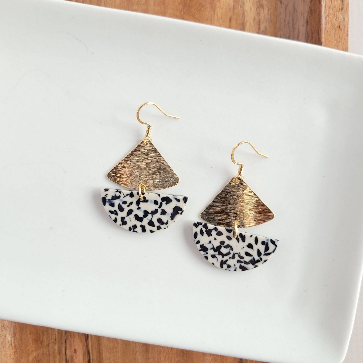 Ava Earrings - Black Dot / Fall Earrings