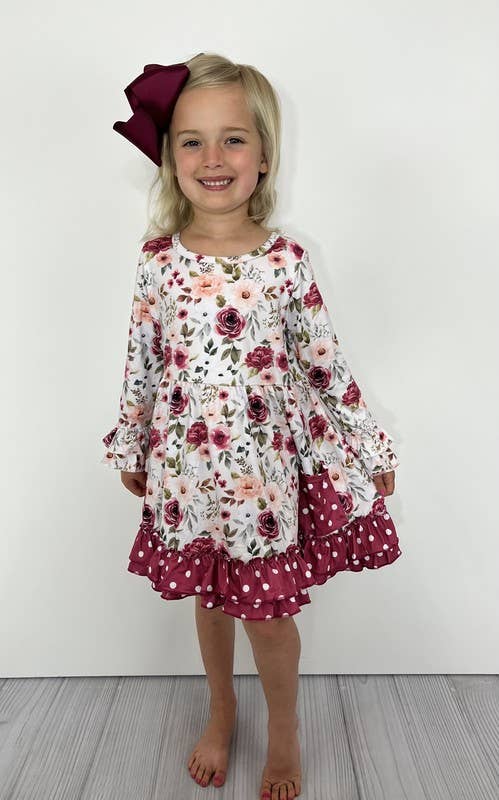 Girls Scarlet Rose Dress