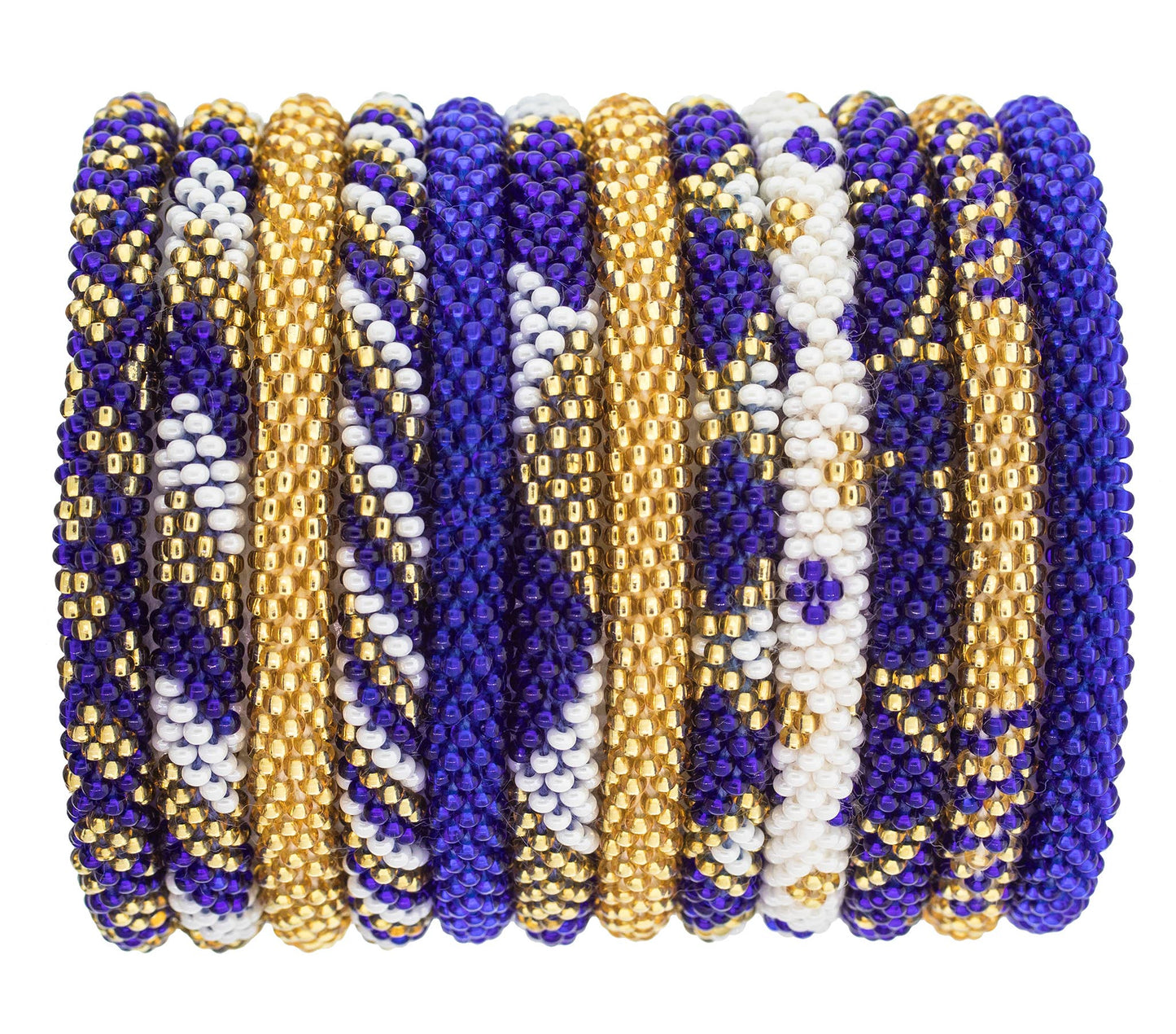 Roll-On® Bracelet Game Day- Gold and Navy (Yellow Jackets)